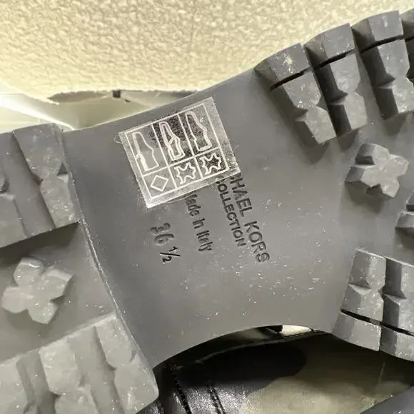 MICHAEL KORS-Military Boots/Calf High-Made in Italy-Worn 1x-No Box - Picture 9 of 16